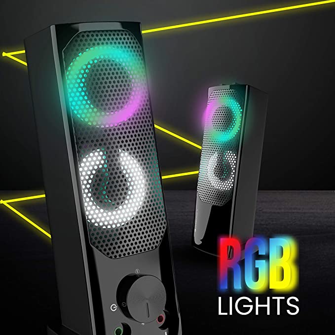 Zebronics Zeb Wonderbar 10 USB Powered 2.0 Computer Speaker with RGB Lights Zebronics Zeb Wonderbar 10 USB Powered 2.0 Computer Speaker with RGB Lights